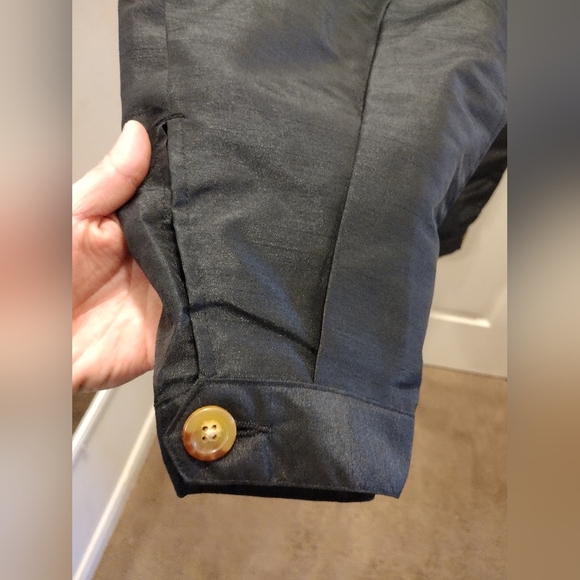 New Kika Vargas Women's Scalloped Edge Pocket Tapered Pants Black - Picture 7 of 11